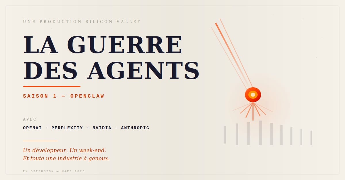 En panne de série ? Oubliez Netflix, "La Guerre des Agents" est le thriller de l'année et il se joue en direct dans la Silicon Valley !